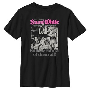 Boys Snow White and the Seven Dwarfs Black and White Still the Fairest of Them All T Shirt - 1 of 4