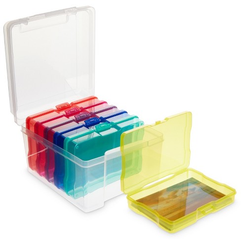 Photo Storage Box 5x7 Photo Case 6 Inner Photo Keeper Clear Plastic Photo  Boxes Storage Seed Organizer Craft Storage Container