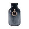 Pottery Vase with Woven Jute Handles - Handmade Clay Decorative Vase for Home, Office & Living Room - Rustic Farmhouse Style Accent Decor - 4 of 4