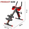 Sevobal Treadmills Rowing Machine for Home Adjustable 8 Speed Booster, Home Exercise Gym Squat Trainer Machine for Burn Fat, Red, 59"*16.7"*17" - 4 of 4