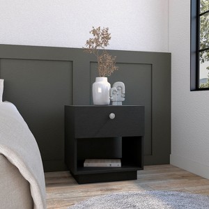 NicBex Modern Nightstand with 2/1 Drawers,18.9"/19.69" Wood Nightstand with Spacious Top,Bedside Table for Bedroom&Living Room,Bedroom Furniture - 1 of 4