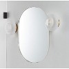 PAGED Metal Oval Bathroom Mirror, Wall Mounted Vanity Mirror with Shatterproof Film and Density Board for Bathroom, Bedroom - 2 of 4