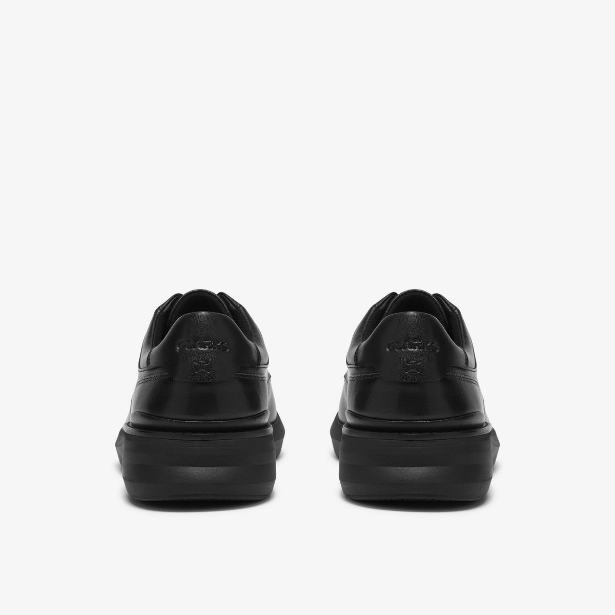 Clarks Mens Code Hybrid Plain Black Smooth Shoes - thumbnail 5