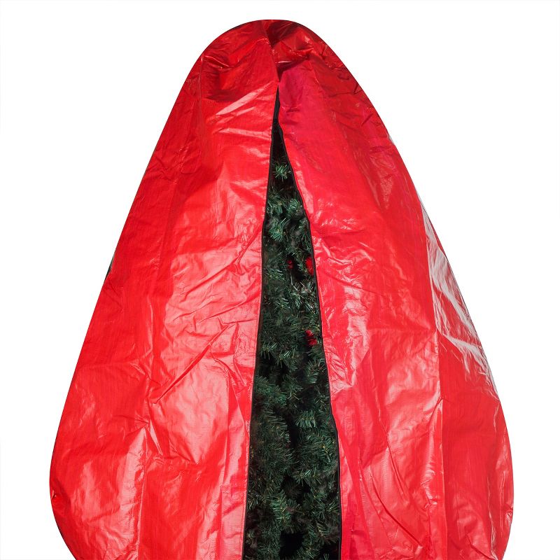 Hastings Home Upright Christmas Tree Bag - Zippered Cover with Handles and Cinch Cord for Assembled Artificial Trees, 2 of 8