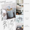 Evideco French Home Goods Elegant Soap Dispenser - Polyresin and Bamboo Design, Refillable Liquid Pump - 3 of 4