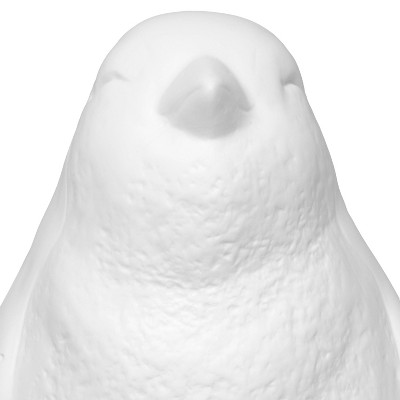 Porcelain Arctic Penguin Shaped Table Lamp White - Elegant Designs: Ceramic, No Assembly, ETL Listed