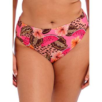Elomi Women's Plus Size Cabana Nights Mid-Rise Bikini Bottom - ES801672