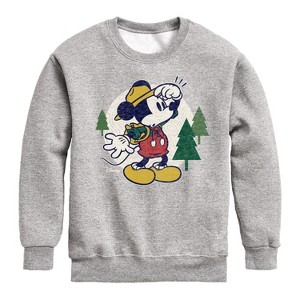 Boys' - Disney - Mickey & Friends Graphic Long Sleeve Fleece Sweatshirt - 1 of 4