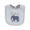 Touched by Nature Infant Boy Organic Cotton Bibs, Classic Safari, One Size - 3 of 4