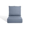 Buenhomino 24"x22" Outdoor Deep Seat Cushion Set, 6-inch Thicked Waterproof Patio Furniture Cushions with Removable Cover,8 Colors - 2 of 4