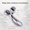 Evo Bytes Skinsculpt Massaging Beauty Roller Tool 3D Face Roller Metal Facial Massager - Silver - 4 of 4