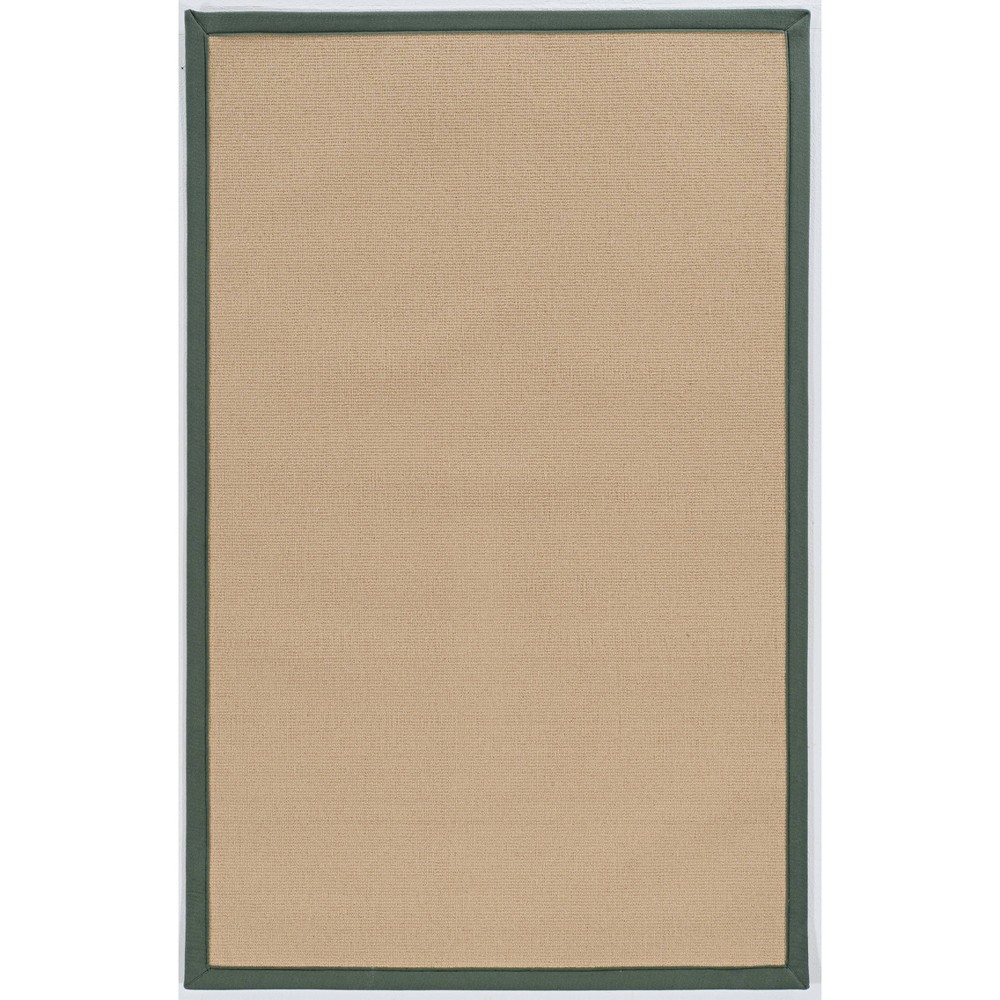 2'6inx12' Runner Athena Sisal Wool Green - Linon