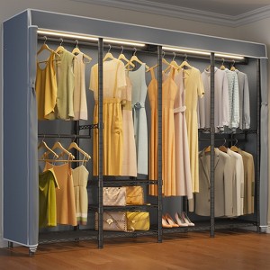 VIPEK V40LC Covered Clothes Rack with Dimmable LED Lights, Heavy Duty Garment Rack Portable Closet Wardrobe - 1 of 4