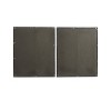 Olivia & May Set of 2  Wood Leaf Framed Wall Art with Black Frames Black : Botanical Screen Print - 3 of 4