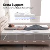 Dyonery 3" Gel Memory Foam Mattress Topper ¨C Cooling, High-Density & Breathable, Removable Cover, Pain Relief, Twin & Queen - 2 of 4