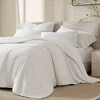 Solid Color Breathable Cooling Comforter, Ultra Soft Premium Cozy Textile Lightweight Reversible Bed Blanket for Hot Season, White, King/Cal King - 4 of 4