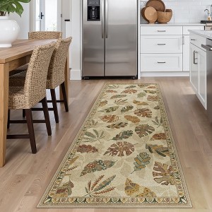 Abynow Medallion Diamond Distressed Rustic Indoor Area Rug - 1 of 4