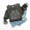 Simply Sage Market Let It Snow Somewhere Block Garment Dyed Sweatshirt - 2XL - Pepper - 3 of 4