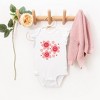 The Juniper Shop Hippy Flower Valentine Baby Flutter Sleeve Bodysuit - 2 of 3