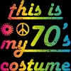 Women's Design By Humans This Is My 70s Costume Funny 70s Show Halloween 1970s Gifts 70s By dogsandhugs Racerback Tank Top - 2 of 3