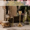 ACEPANO 3-Piece Set of Slender Candle Holders for Fireplaces, Parties, Dining Rooms & Homes-Gold - 4 of 4