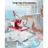 VEVOR Commercial Ice Crusher 661LBS/H, 350W Electric Snow Cone Machine with 4 Blades, 2000RPM Stainless Steel Shaved Ice Machine, Red - 4 of 4