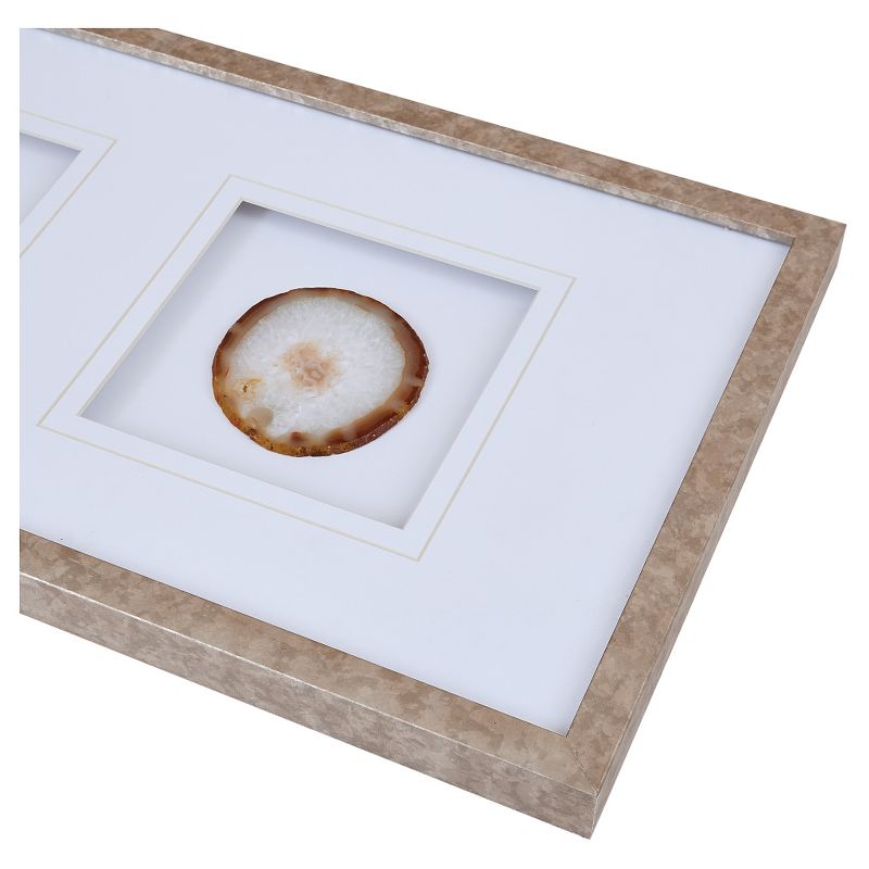 34"x13" Agate Trio Stone Framed Graphic (4" Agate), 4 of 7