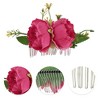 Unique Bargains Women's Portable Simulated Flowers Hair Clips Comb 1 Pc - 3 of 4