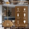 KASITE Adjustable Handwoven Paper Rope Pendant Light with Camel Iron Frame, Ideal for Dining Room, Living Room, and Kitchen - 3 of 4