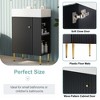 Kumasinova 21.6" Freestanding/Floating Bathroom Storage Cabinet,Bathroom Vanity with Ceramic Sink,Right/Left-Side Bathroom Cabinet for Small Bathroom - 3 of 4