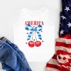 The Juniper Shop Coquette America Cherries Toddler Tank - 5/6T - White - 3 of 4