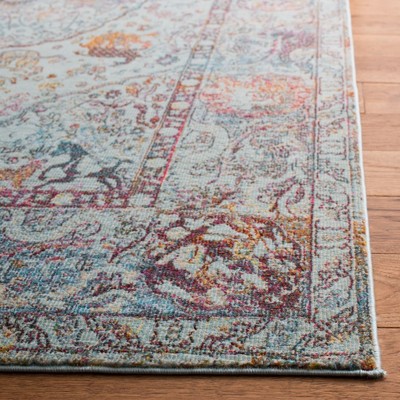 Luxor Turquoise Aqua Hand-Knotted Viscose Runner Rug