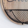 Rustic Wood Textured 'Cheers' Bottle Opener/Cap Catcher Wall Sign Panel - American Art Decor: Mesh Wire, MDF - 4 of 4