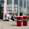 Red Cup Living Reusable Glass Tumbler Cups with Lid & Straw | 24 Oz - 3 of 4