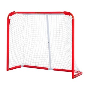 VEVOR Youth Street Hockey Net, Indoor Outdoor Steel Hockey Goal, Portable Lightweight Youth Street + Roller for Kids - 1 of 4