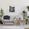 Stupell Industries Modern Kaleidoscopic Bear Portrait Black Framed Giclee Art - 2 of 4