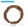 Unique Bargains Metal Door Window Decorations Hoop Round Rattan Wreaths 16 Pcs - 2 of 4