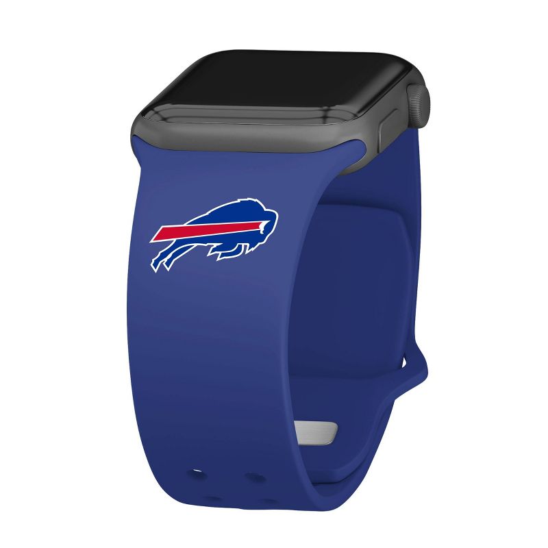 NFL Buffalo Bills Apple Watch Compatible Silicone Band - Blue, 1 of 5