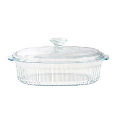 SharpChef Serve N' Store Glass Casserole Dish with Glass Lid, Oven, Microwave, Freezer & Dishwasher Safe, 1.9 qt / 1.8 L