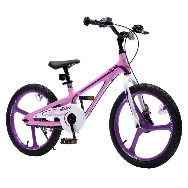 RoyalBaby Moon-5 Lightweight Magnesium Frame Kids Bike with Dual Hand Brakes, Training Wheels, Bell & Tool Kit for Boys and Girls, 1 of 7