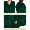 PAVILIA Women Hooded Plush Soft Robe, Fluffy Warm Fleece Faux Shearling Shaggy Bathrobe - 4 of 4