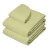 Saloniture 3-Piece Flannel Massage Table Sheet Set - Soft Cotton Flat and Fitted Sheets with Face Cradle Cover - 2 of 4