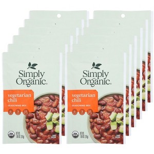 Simply Organic Vegetarian Chili Seasoning Mix - Case of 12/1 oz - 1 of 4
