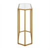 Streamlined Brass Metal Console Table - Henn&Hart - 4 of 4