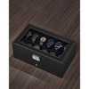 12-Slot Watch Box,  2-Layer PU Display Case Watch Holder Organizer with Large Glass Lid - 4 of 4