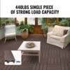 VEVOR Interlocking Deck Tiles Plastic Wood, 10 Pack,12"x12" 10 sq. ft Waterproof Outdoor Flooring All Weather Use,Patio Floor Decking Covering Tiles - 4 of 4