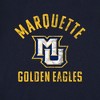 Women's Marquette University Large Cap Sleeve Baby Rib Crop Top Navy - 3 of 4