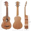 Ashthorpe Soprano Ukulele, Solid Mahogany with Satin Finish - 21-Inch Professional Uke with Aquila Nylgut Strings, Padded Gig Bag, and Strap - 4 of 4