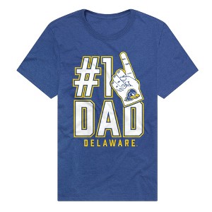 University Of Delaware Blue Hens 1 Dad Adult T-Shirt Royal - 1 of 4