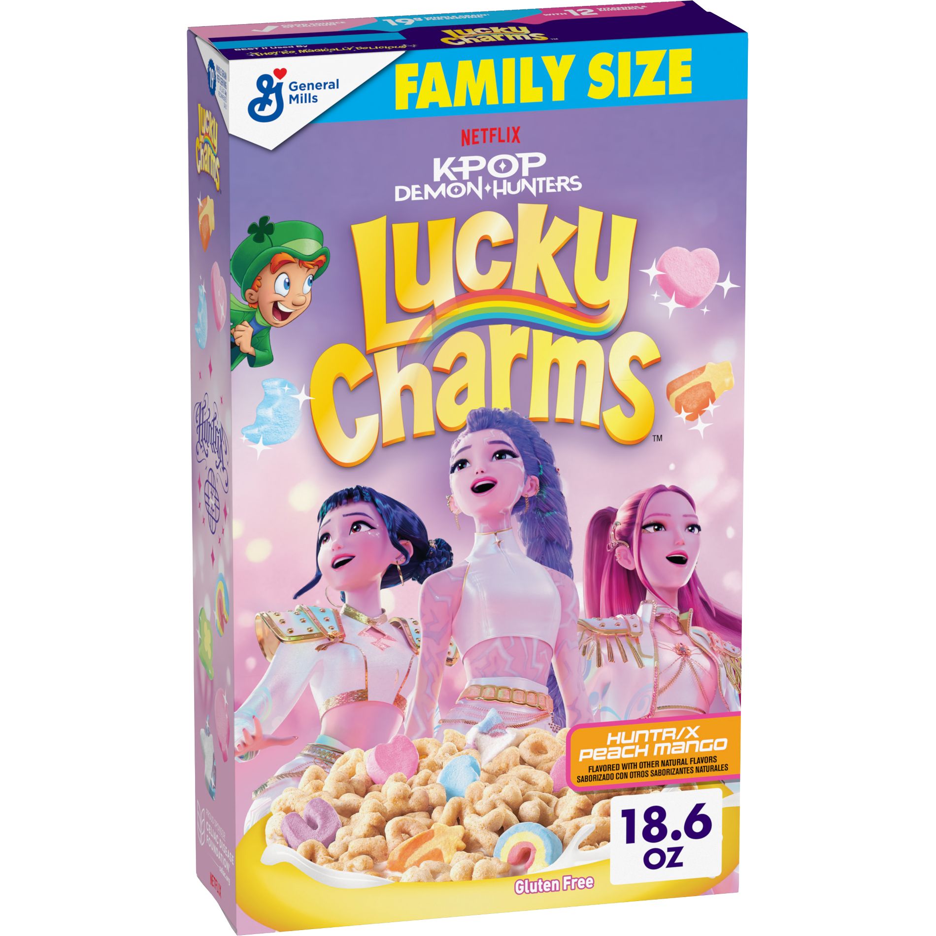 Lucky Charms K-Pop Family Size Breakfast Cereal - 18.6oz